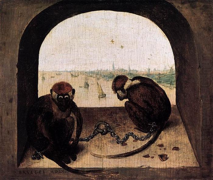 Pieter Bruegel the Elder Two Chained Monkeys china oil painting image